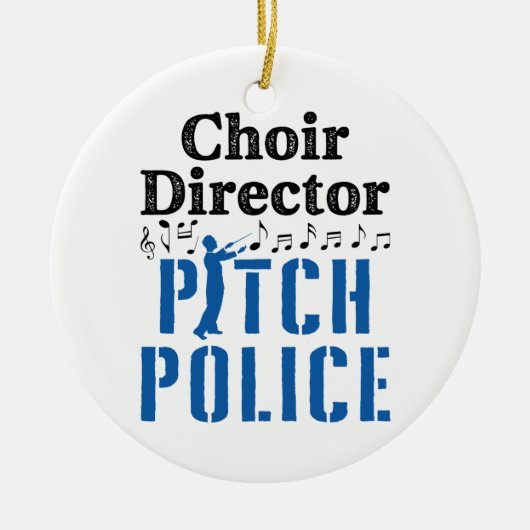 Choir Director Pitch Police Chorus Leader Keramisch Ornament (Voorkant)