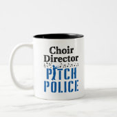 Choir Director Pitch Police Chorus Leader Tweekleurige Koffiemok (Links)