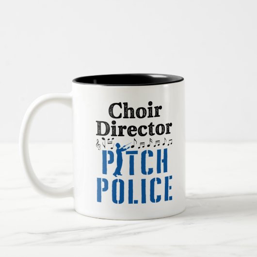 Choir Director Pitch Police Chorus Leader Tweekleurige Koffiemok (Links)