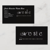 Choir Director Visitekaartje (Voorkant / Achterkant)