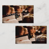 Choir Director Vocalist Music Instructor Teacher Visitekaartje (Voorkant / Achterkant)