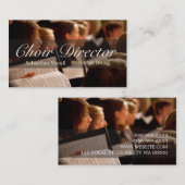 Choir Director Vocalist Music Instructor Teacher Visitekaartje (Voorkant / Achterkant)