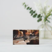 Choir Director Vocalist Music Instructor Teacher Visitekaartje (Staand voorkant)