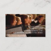 Choir Director Vocalist Music Instructor Teacher Visitekaartje (Achterkant)