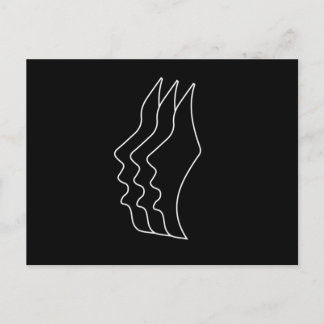 Choir Facial Profile Singing Chorus Choral Music G Briefkaart