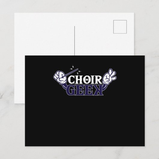 Choir Geek Chorus Choral Music Conductor Gift Briefkaart (Voorkant / Achterkant)