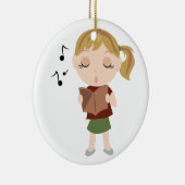 Choir Girl Keramisch Ornament (Rechts)