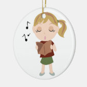 Choir Girl Keramisch Ornament (Links)