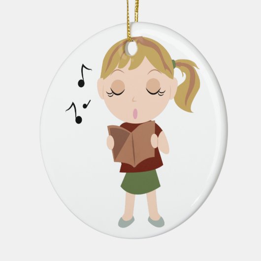 Choir Girl Keramisch Ornament (Links)