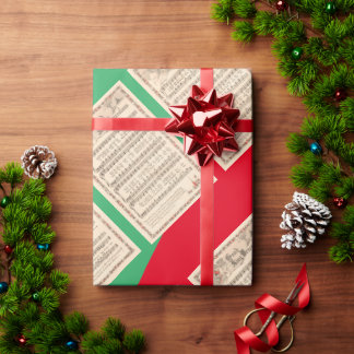 choir hymns sqrbll Kerstmis Cadeaupapier