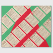 choir hymns sqrbll Kerstmis Cadeaupapier (Vlak)