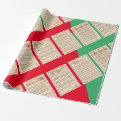 choir hymns sqrbll Kerstmis Cadeaupapier (Uitgerold)