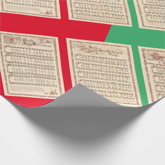 choir hymns  sqrbll Kerstmis Cadeaupapier (Hoek)