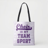 Choir is mijn teamsport tote bag (Voorkant)