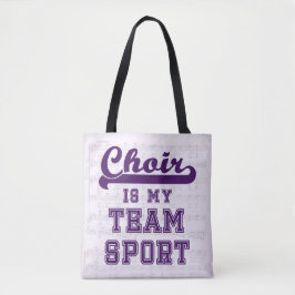 Choir is mijn teamsport tote bag
