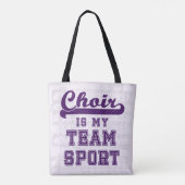 Choir is mijn teamsport tote bag (Achterkant)