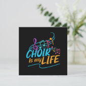Choir Is My Life Singing Singer Band Musician Gift Kaart (Staand voorkant)