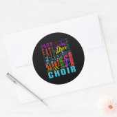 Choir Music Chorus Choral Music Conductor Gift Ronde Sticker (Envelop)