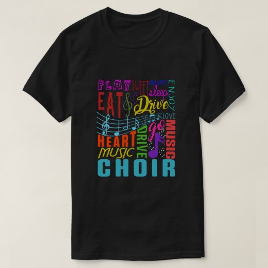 Choir Music Chorus Choral Music Conductor Gift T-shirt (Design voorkant)