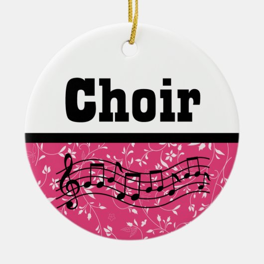 Choir Music Keramisch Ornament (Voorkant)