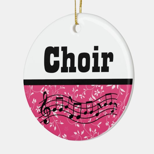 Choir Music Keramisch Ornament (Links)