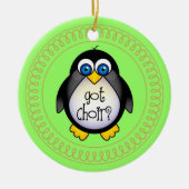 Choir Music Penguin Ornament Gift (Voorkant)