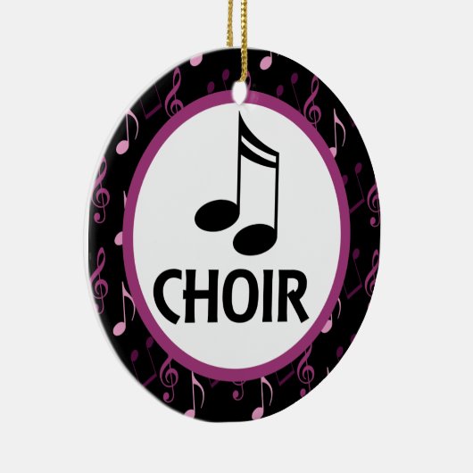 Choir Muzieknoten Ornament Gift (Rechts)