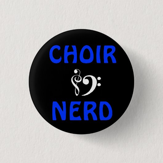 Choir Nerd Ronde Button 3,2 Cm (Voorkant)