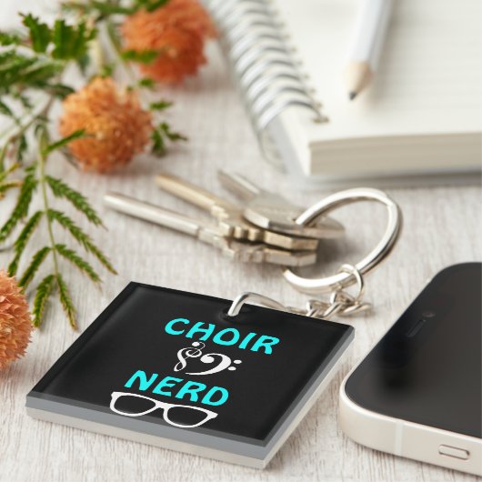 Choir Nerd Sleutelhanger (Voorkant Rechts)
