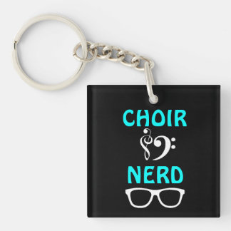 Choir Nerd Sleutelhanger
