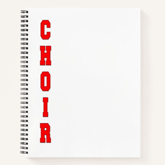 Choir Notitieboek (Voorkant)