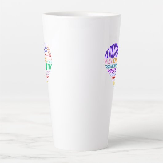 Choir of the Earth Word Cloud Latte Mok (Voorkant)