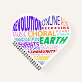 Choir of the Earth Word Cloud Notitieboek (Voorkant)