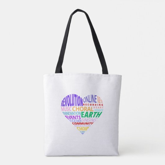 Choir of the Earth Word Cloud Tote Bag (Achterkant)