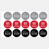 Choir Red, Gray, Black, White Customizable Iron-On Labels (Vel)