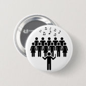 Choir Ronde Button 5,7 Cm (Voorkant /achterkant)