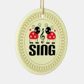 Choir Sing Ladybug Music Ornament Gift (Rechts)