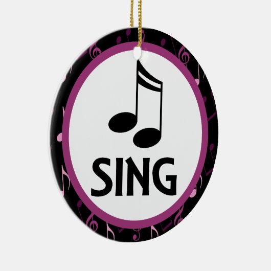 Choir Sing Music Kerstmis Keepomwille Ornament (Rechts)