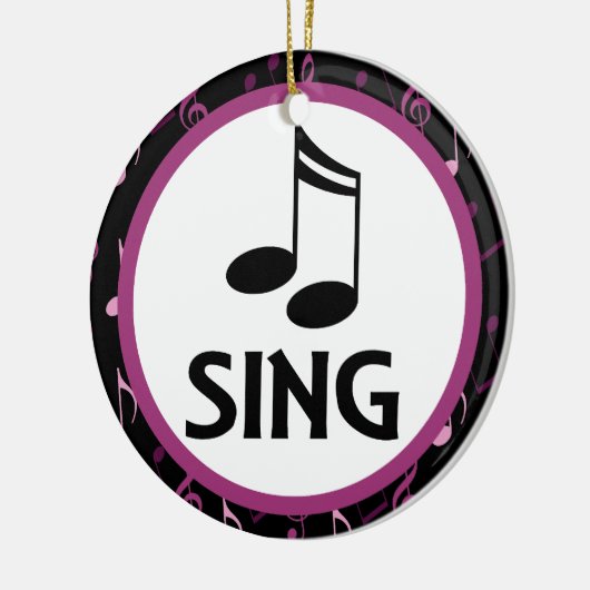 Choir Sing Music Kerstmis Keepomwille Ornament (Links)