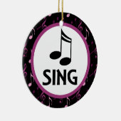 Choir Sing Music Kerstmis Keepomwille Ornament (Rechts)