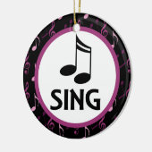 Choir Sing Music Kerstmis Keepomwille Ornament (Links)
