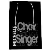 Choir Singer Extraordinaire CUSTOM Medium Cadeauzakje (Voorkant)