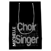 Choir Singer Extraordinaire CUSTOM Medium Cadeauzakje (Achterkant)
