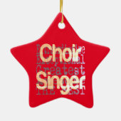 Choir Singer Extraordinaire Keramisch Ornament (Achterkant)