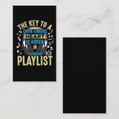 Choir Singer Key to Heart Musical Orchestra Lover Visitekaartje (Voorkant / Achterkant)