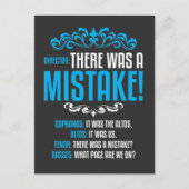 Choir Singer Musical Director Soprano Alto Briefkaart (Voorkant)