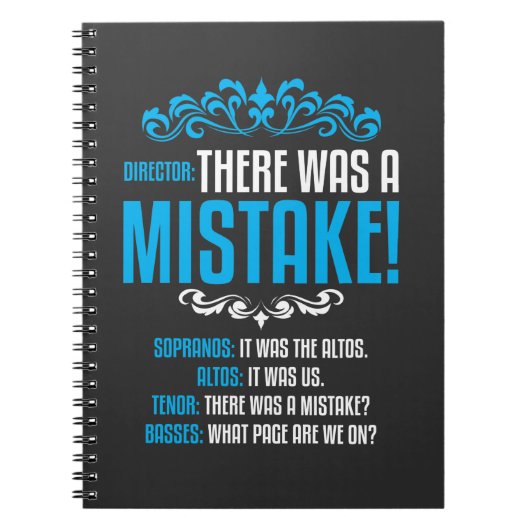 Choir Singer Musical Director Soprano Alto Notitieboek (Voorkant)