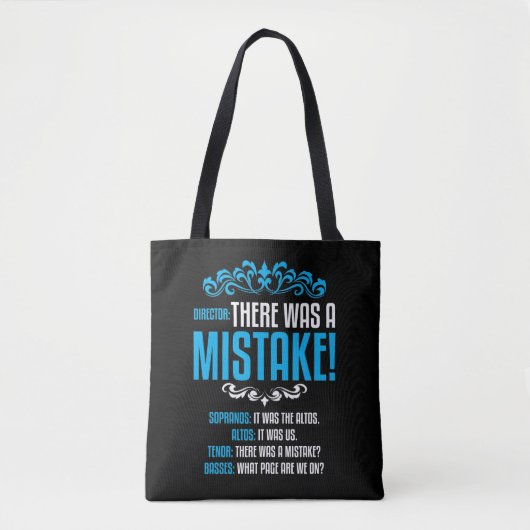 Choir Singer Musical Director Soprano Alto Tote Bag (Voorkant)