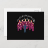 Choir Singing Choral Music Chorus Conductor Gift Briefkaart (Voorkant / Achterkant)
