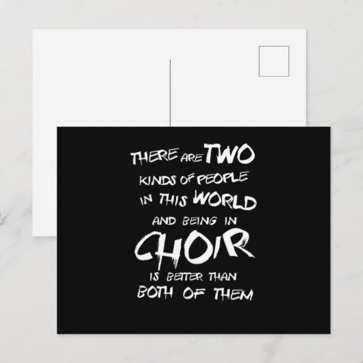 Choir Singing Chorus Choral Music Conductor Gift Briefkaart (Voorkant / Achterkant)